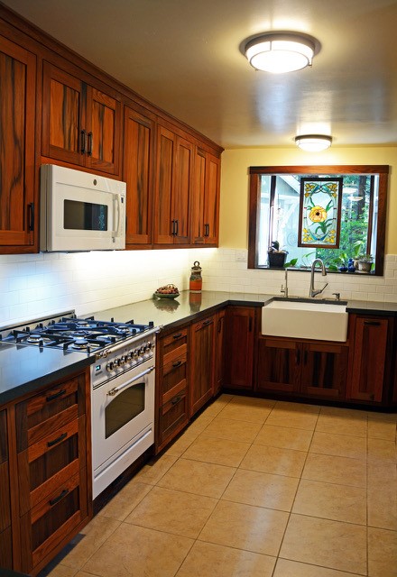 Residential kitchen with a story