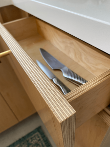 drawer with knives