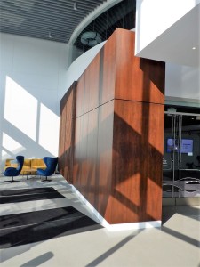Interior panels at Great America Parkway | GC: McLarney | Design: LPA Design 